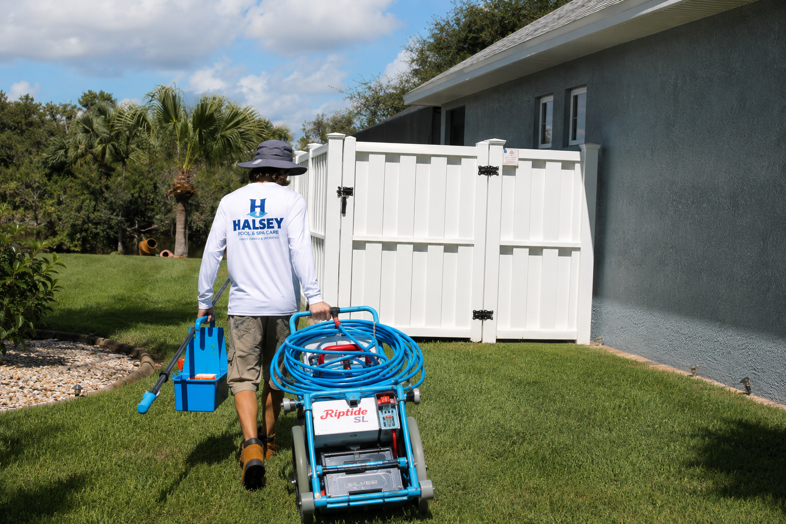 Pool cleaning service